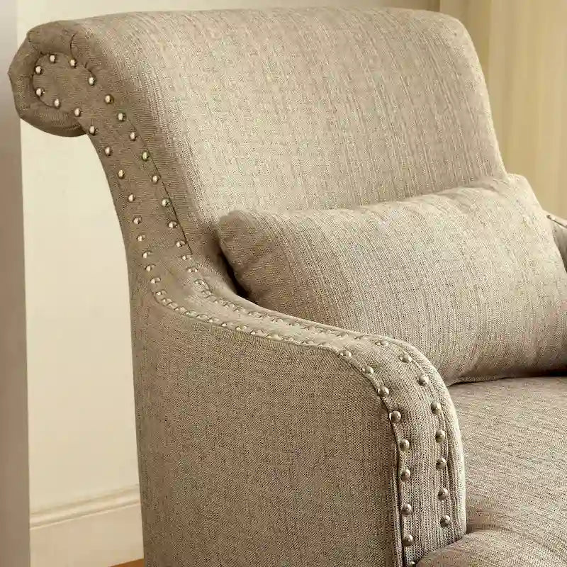 Fauteuil d'appoint contemporain en tissu Nyer par Furniture of America