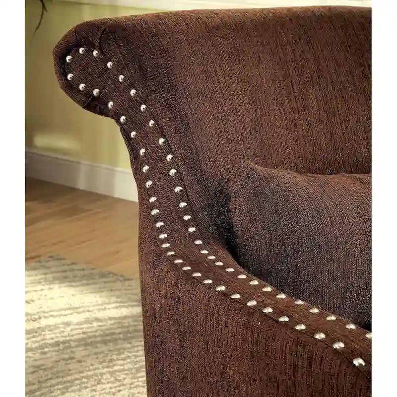 Fauteuil d'appoint contemporain en tissu Nyer par Furniture of America
