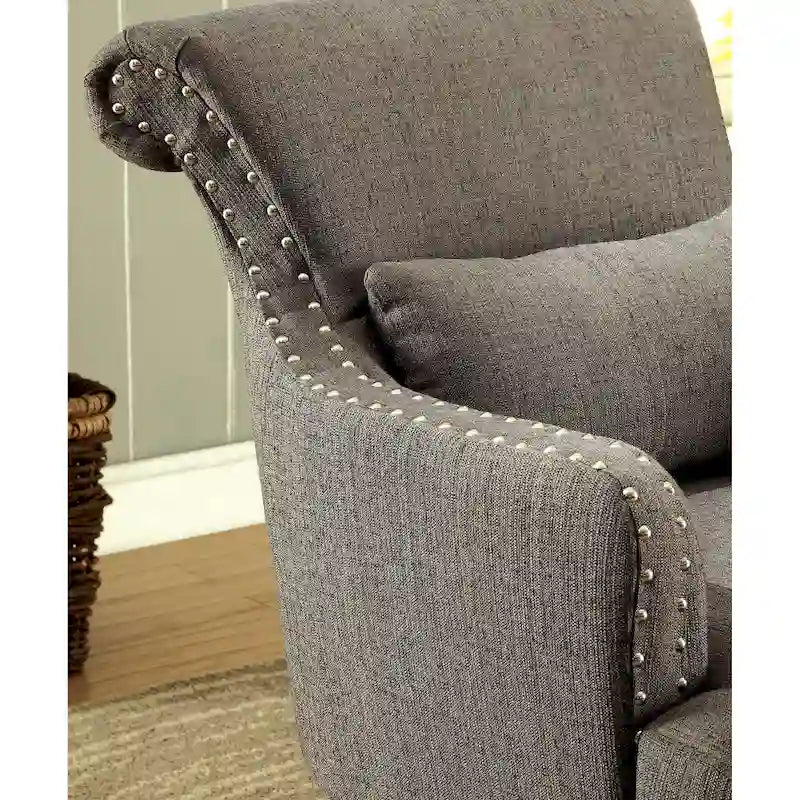 Fauteuil d'appoint contemporain en tissu Nyer par Furniture of America