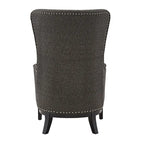 Fauteuil de salon à dossier haut ailé Capella avec repose-pieds par iNSPIRE Q Artisan