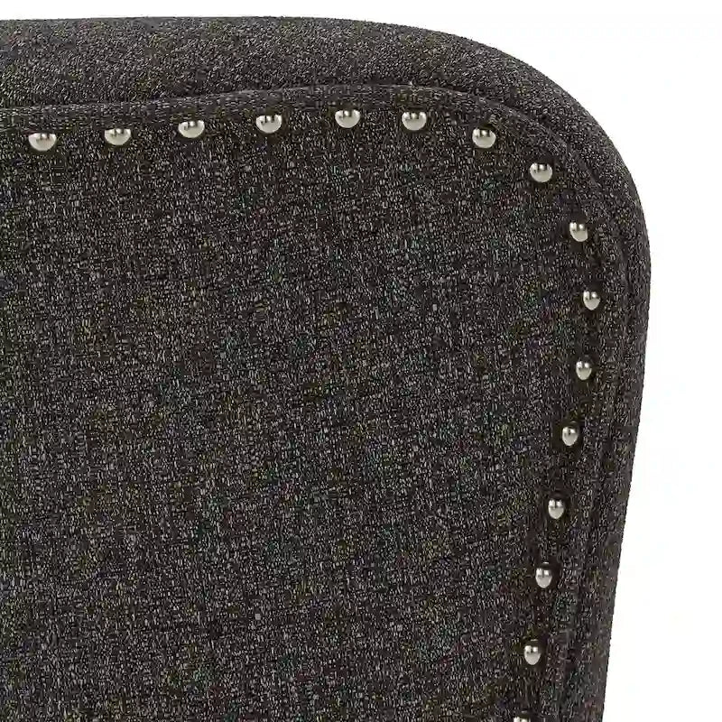 Fauteuil de salon à dossier haut ailé Capella avec repose-pieds par iNSPIRE Q Artisan