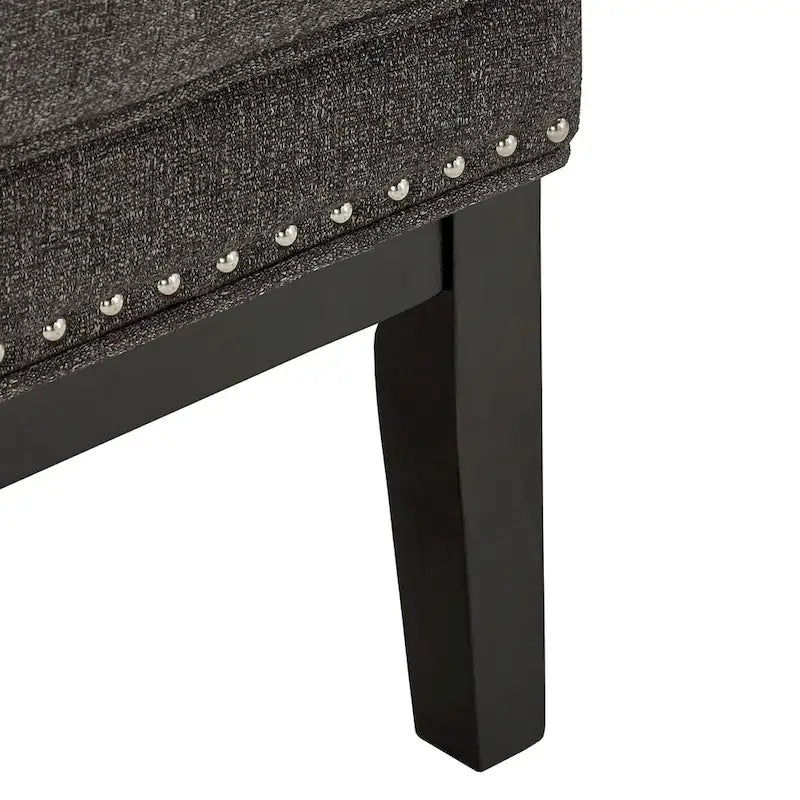 Fauteuil de salon à dossier haut ailé Capella avec repose-pieds par iNSPIRE Q Artisan