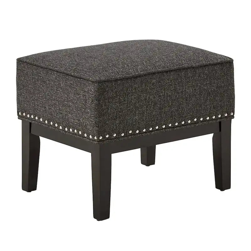 Fauteuil de salon à dossier haut ailé Capella avec repose-pieds par iNSPIRE Q Artisan