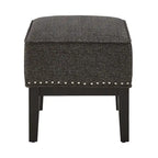 Fauteuil de salon à dossier haut ailé Capella avec repose-pieds par iNSPIRE Q Artisan