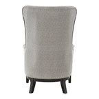 Fauteuil de salon à dossier haut ailé Capella avec repose-pieds par iNSPIRE Q Artisan