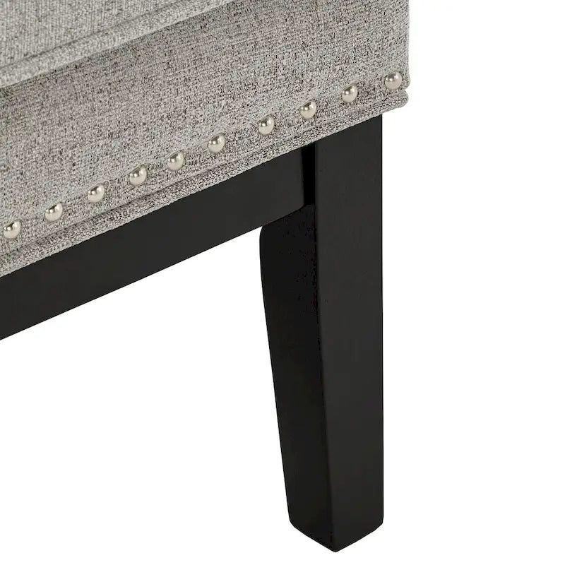 Fauteuil de salon à dossier haut ailé Capella avec repose-pieds par iNSPIRE Q Artisan