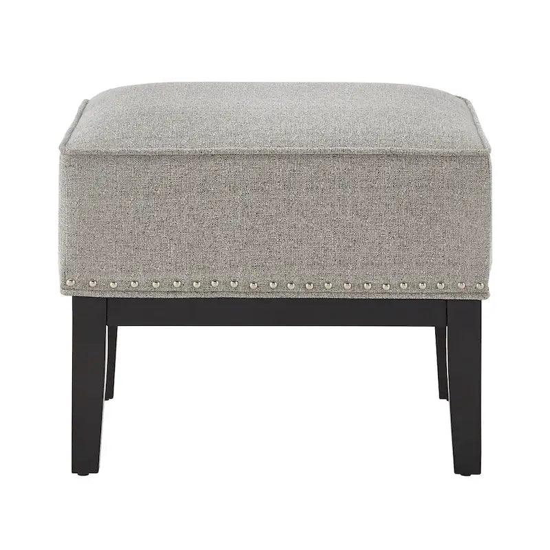 Fauteuil de salon à dossier haut ailé Capella avec repose-pieds par iNSPIRE Q Artisan