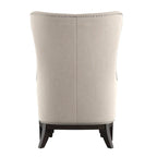 Fauteuil de salon à dossier haut ailé Capella avec repose-pieds par iNSPIRE Q Artisan