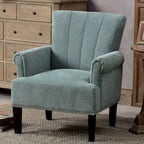 Fauteuil touffeté en polyester Accent Rivet