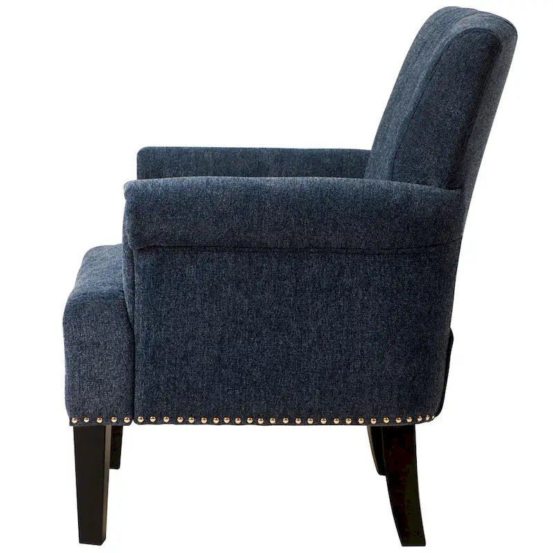 Fauteuil touffeté en polyester Accent Rivet