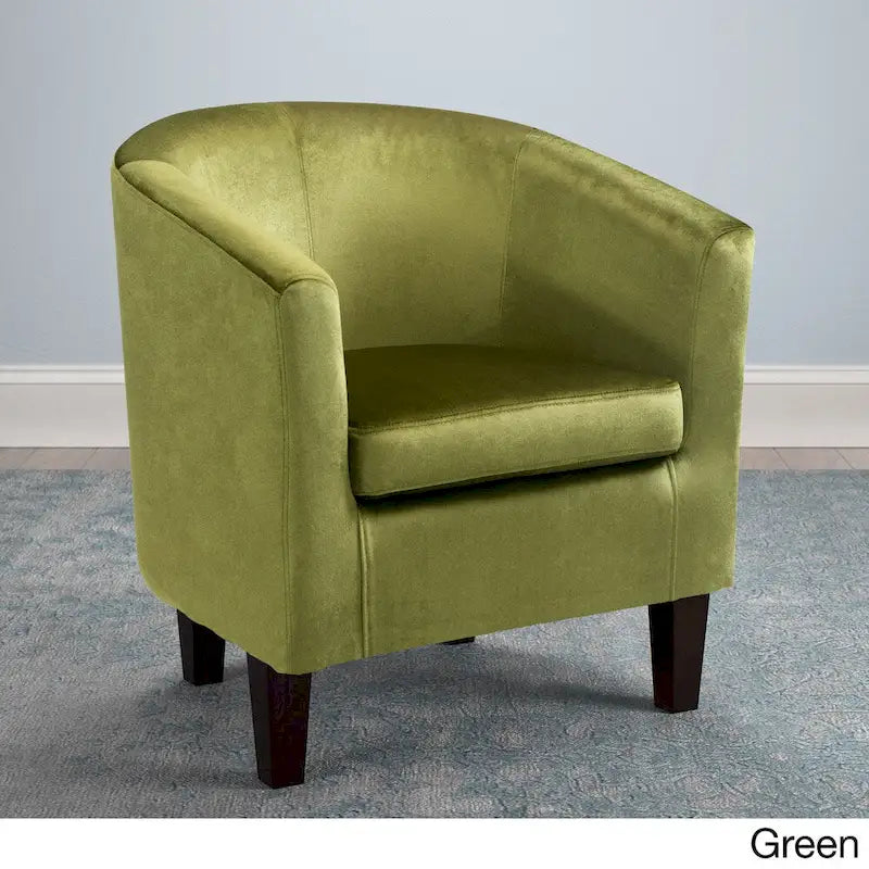 Fauteuil baignoire en velours Broadway Copper Grove