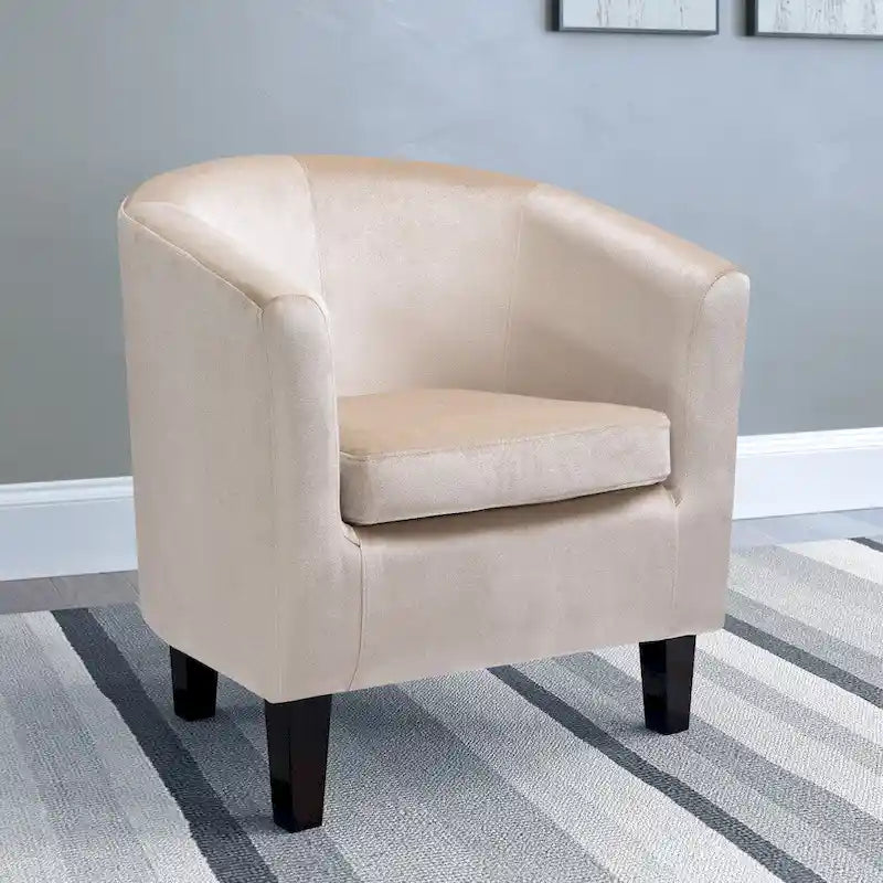 Fauteuil baignoire en velours Broadway Copper Grove