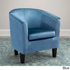 Fauteuil baignoire en velours Broadway Copper Grove