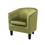 Fauteuil baignoire en velours Broadway Copper Grove