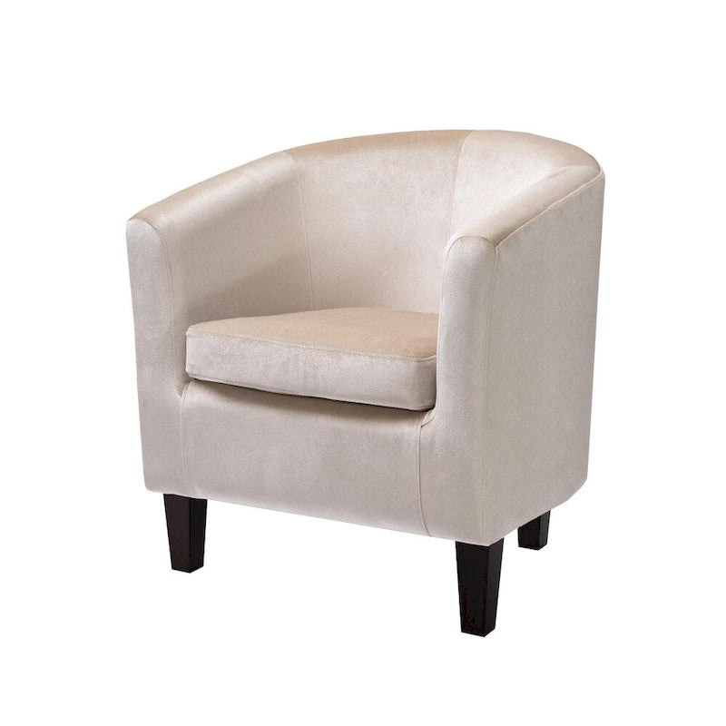 Fauteuil baignoire en velours Broadway Copper Grove