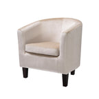 Fauteuil baignoire en velours Broadway Copper Grove