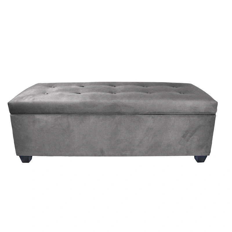 Banc de rangement en lin capitonné Sole Secret Obsession