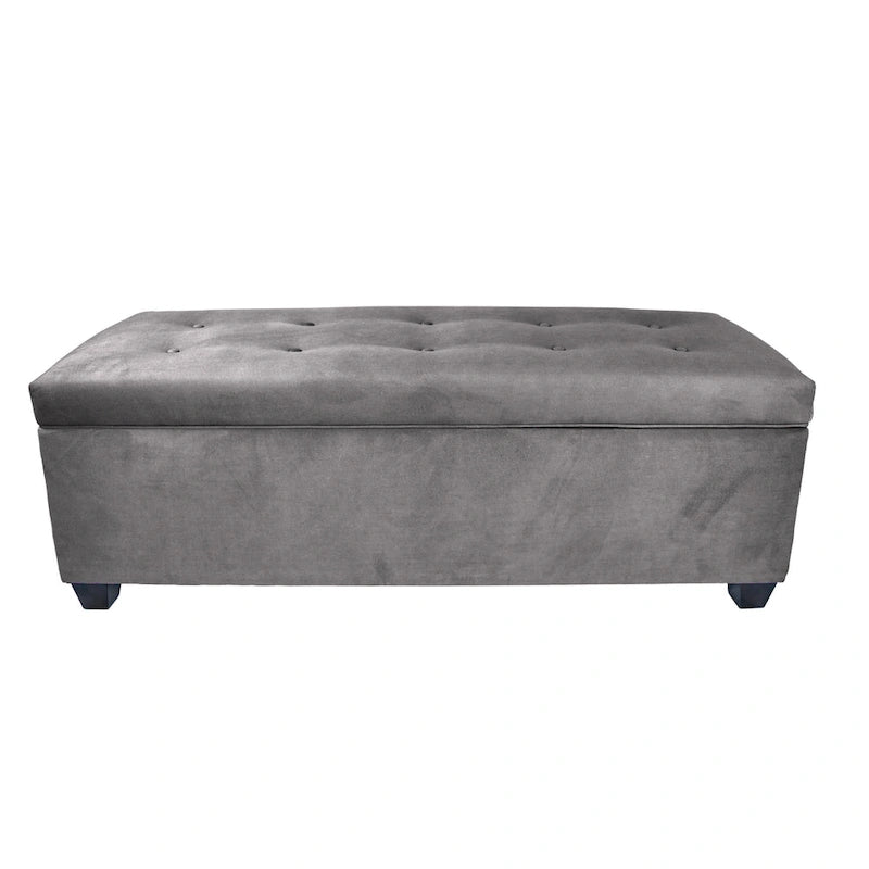 Banc de rangement en lin capitonné Sole Secret Obsession