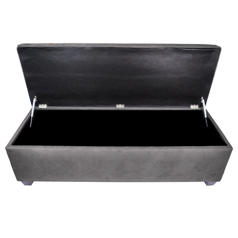 Banc de rangement en lin capitonné Sole Secret Obsession