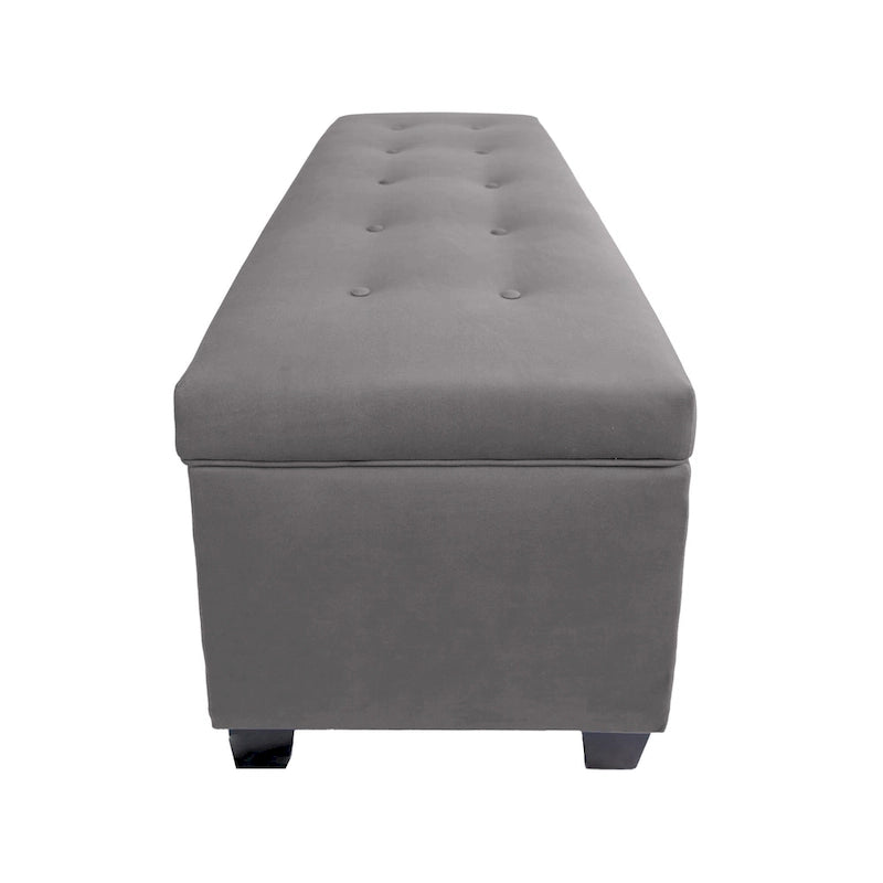 Banc de rangement en lin capitonné Sole Secret Obsession