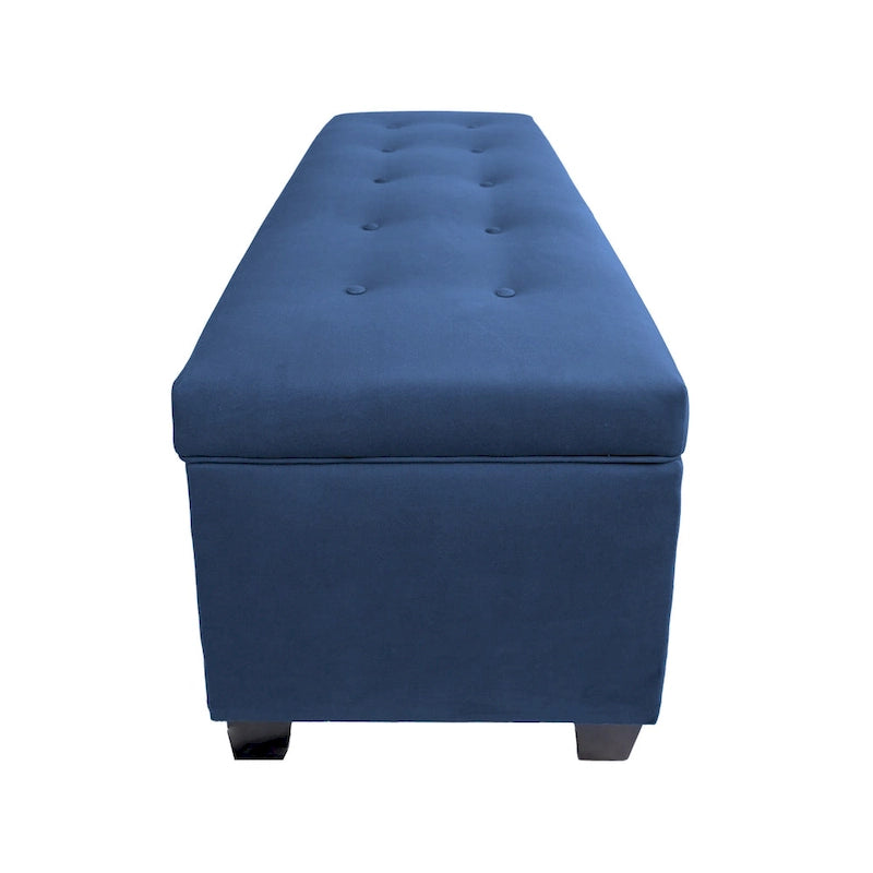 Banc de rangement en lin capitonné Sole Secret Obsession