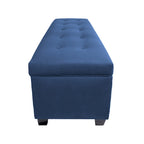 Banc de rangement en lin capitonné Sole Secret Obsession