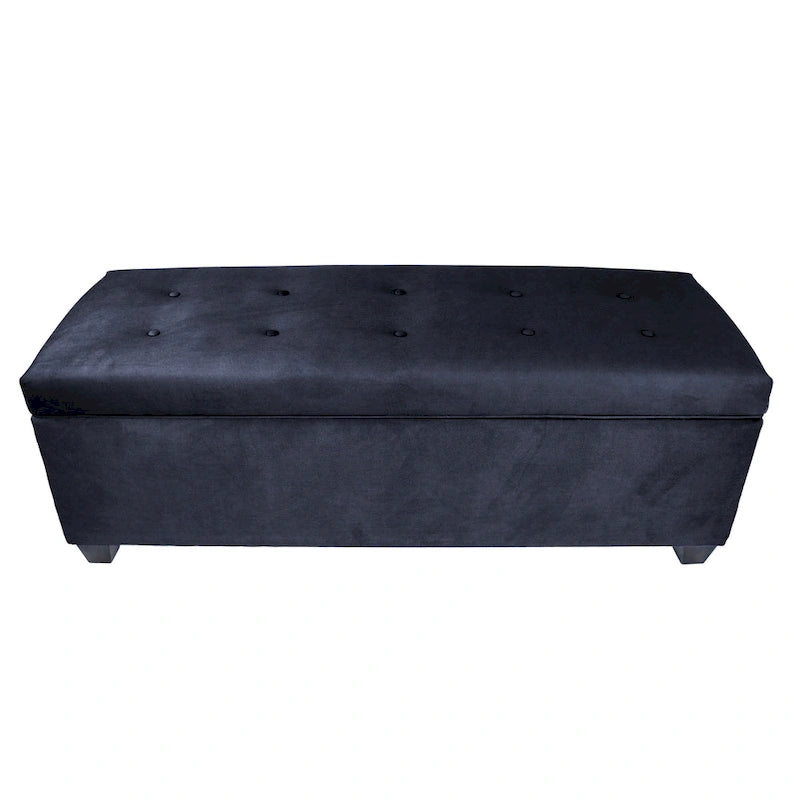 Banc de rangement en lin capitonné Sole Secret Obsession