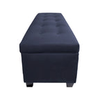 Banc de rangement en lin capitonné Sole Secret Obsession