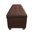 Banc de rangement en lin capitonné Sole Secret Obsession