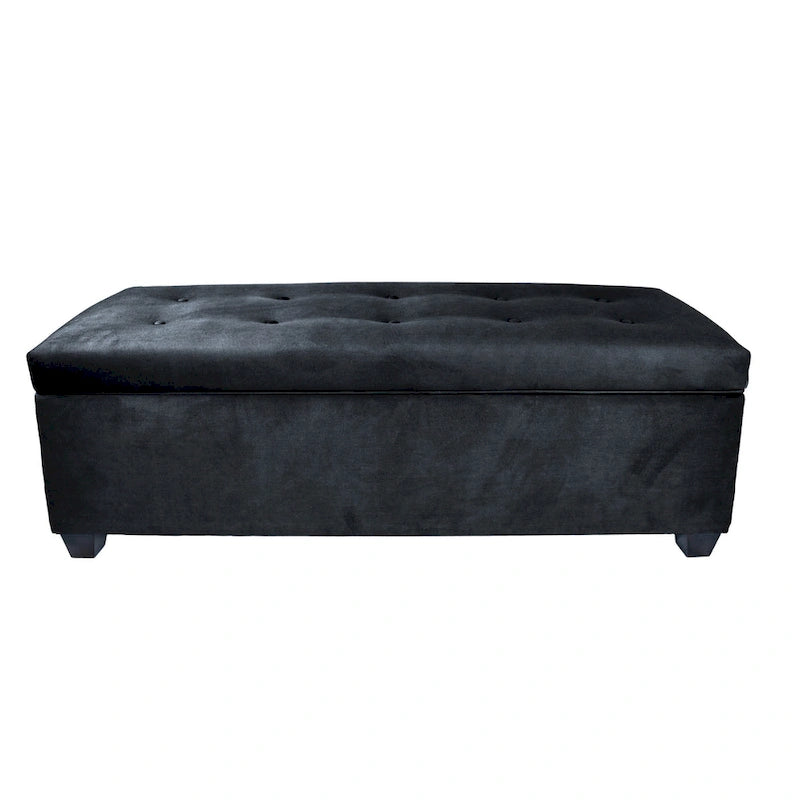Banc de rangement en lin capitonné Sole Secret Obsession