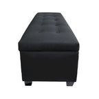 Banc de rangement en lin capitonné Sole Secret Obsession