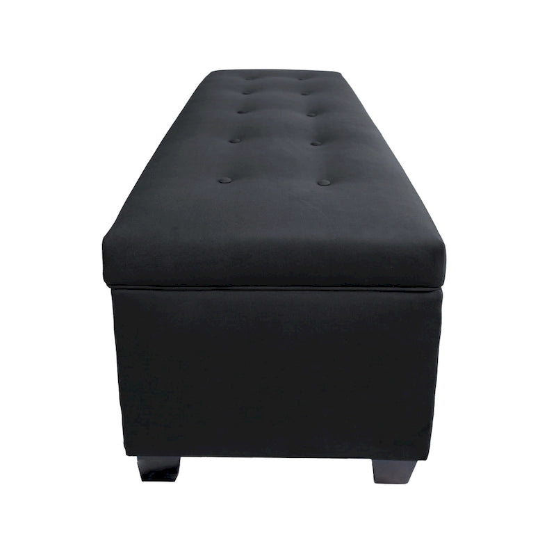 Banc de rangement en lin capitonné Sole Secret Obsession