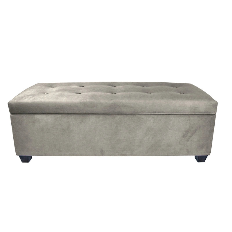 Banc de rangement en lin capitonné Sole Secret Obsession
