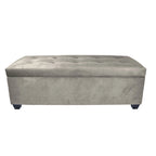 Banc de rangement en lin capitonné Sole Secret Obsession