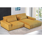 Canapé d'angle de luxe surdimensionné avec cadre en bois US Pride Furniture 105.52W