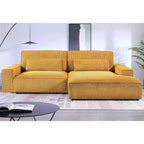 Canapé d'angle de luxe surdimensionné avec cadre en bois US Pride Furniture 105.52W