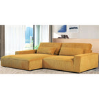 Canapé d'angle de luxe surdimensionné avec cadre en bois US Pride Furniture 105.52W