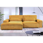 Canapé d'angle de luxe surdimensionné avec cadre en bois US Pride Furniture 105.52W