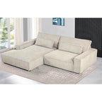 Canapé d'angle de luxe surdimensionné avec cadre en bois US Pride Furniture 105.52W