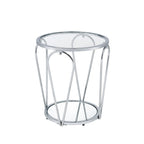 Ensemble de tables basses Gable Glam en verre 2 pièces avec étagère par Furniture of America