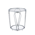Ensemble de tables basses Gable Glam en verre 2 pièces avec étagère par Furniture of America