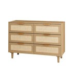 6 tiroirs Commode en rotin Tiroir en rotin,
