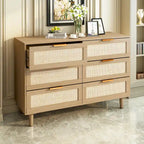 6 tiroirs Commode en rotin Tiroir en rotin,