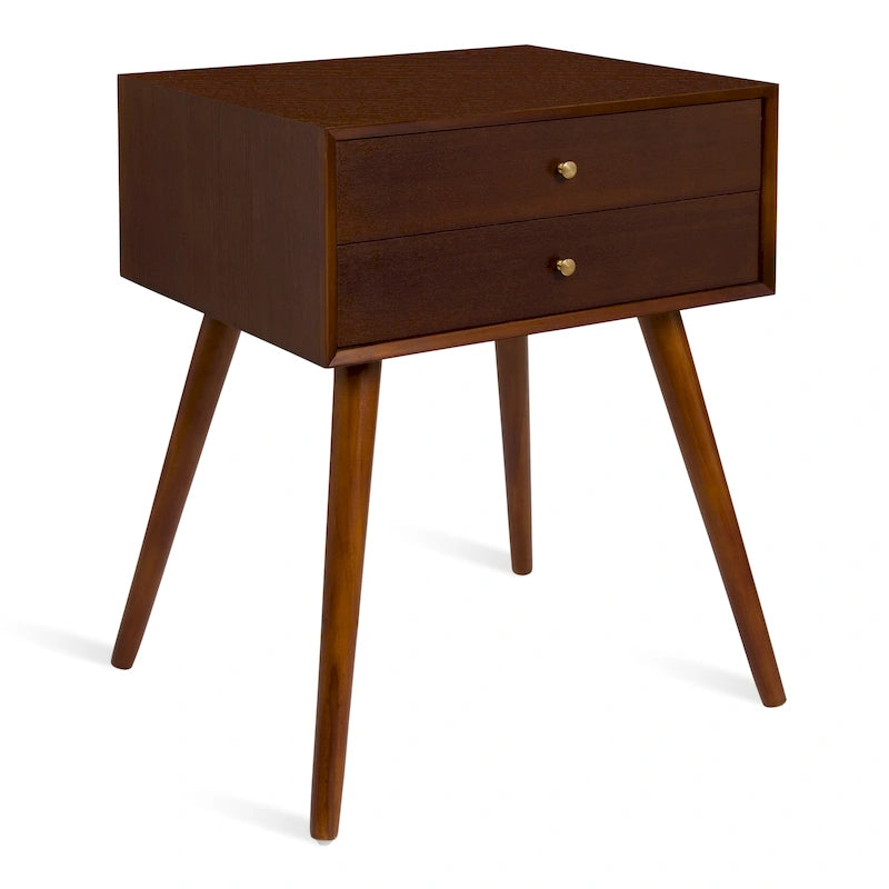 Table de chevet Kate et Laurel Finco avec 2 tiroirs