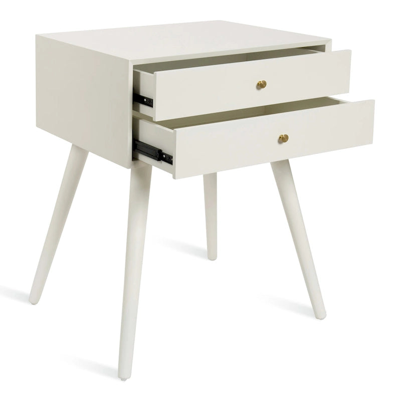 Table de chevet Kate et Laurel Finco avec 2 tiroirs