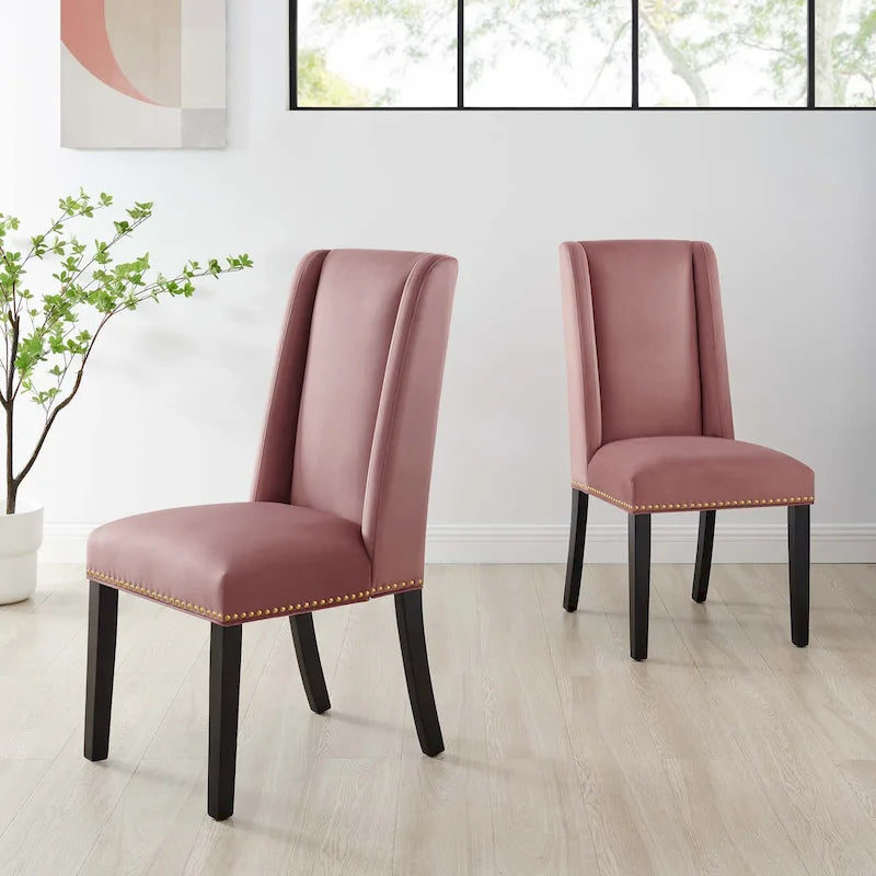 Chaises de salle à manger en velours Performance Baron - Lot de 2