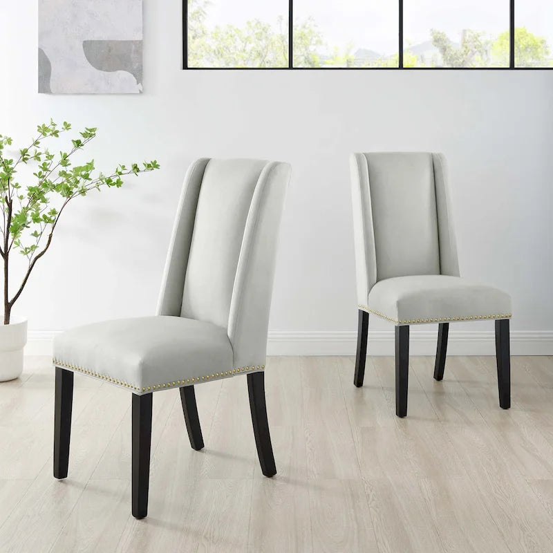 Chaises de salle à manger en velours Performance Baron - Lot de 2