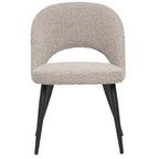 Chaise de salle à manger Coco en bouclé, style français moderne du milieu du siècle