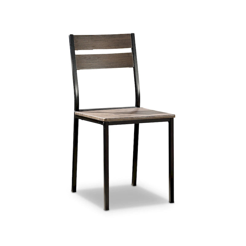 Chaises d'appoint rustiques industrielles Maggio Carbon Loft (lot de 2)