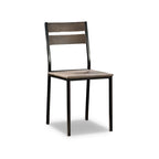 Chaises d'appoint rustiques industrielles Maggio Carbon Loft (lot de 2)